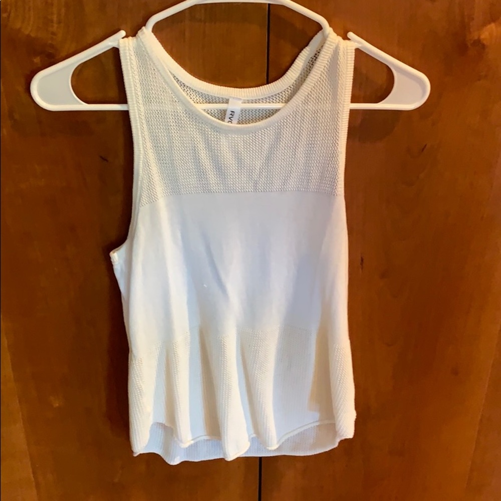 white tank top